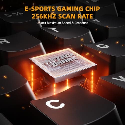 ATTACK SHARK R68HE 60% Wired RT 8K Mechanical RGB TKL Gaming Keyboard-Black — view 4