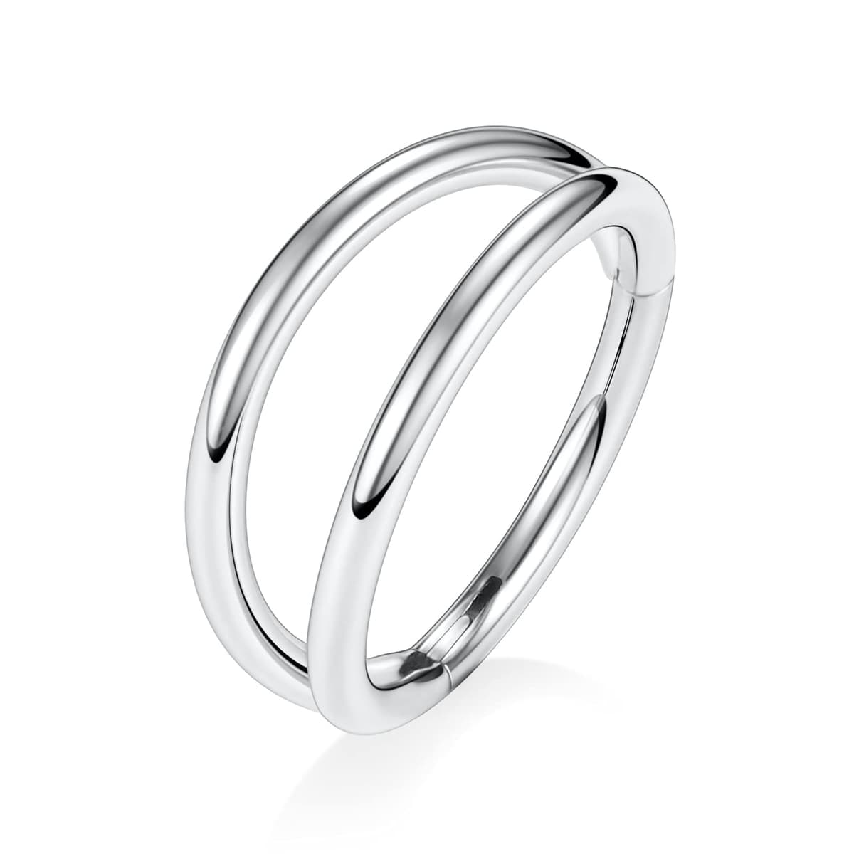 hengkaixuan Triple Double Nose Hoop Ring Sleeper Hoop Earring Helix Rook Conch Cartilage Daith Tragus Earrings Septum Ring Lobe Nose Piercing Jewellery for Women — view 4