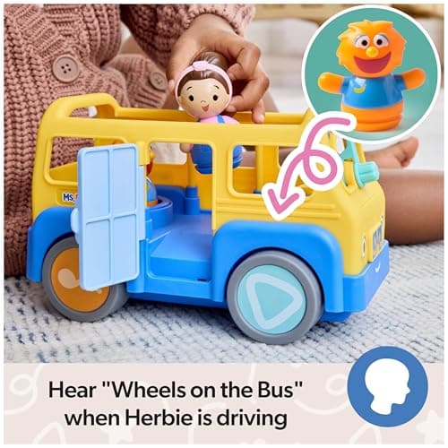 Ms. Rachel Official My First Learning Electronic School Bus with 2 Figures, Music & Sounds, Educational Toys & Toddler Toys for Girls & Boys Ages 1-3+ — view 2