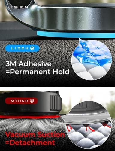 LISEN for MagSafe Car Mount 2 Pack, Classic Magnetic Phone Holder for Car, Car Phone Holder Mount, Dash Car Accessories Gifts for Women Men, for iPhone 17 Pro Max Air 16 15 14 13 12 — view 4