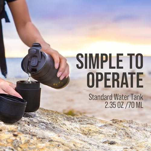 Wacaco Minipresso GR, Portable Espresso Machine, Compatible Ground Coffee, Hand Coffee Maker, Travel Gadgets, Manually Operated, Perfect for Camping, Hiking — view 4
