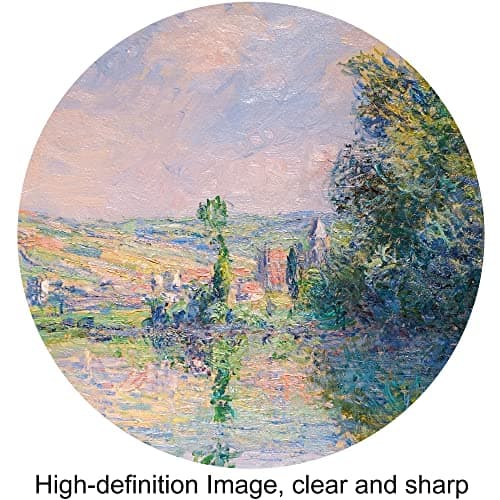 The Seine at Vetheuil by Claude Monet Framed Size:26x22 inches,Image Size:20x16 inches World Classic Reproductions For HomeDecor,Wide Gold Frame — view 2