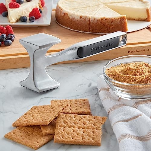 KitchenAid Gourmet Multi Sided Meat Tenderizer for Pounding Meats, Nuts, Shellfish, ect, Hang Hole for Easy Storage, Hand Wash, One Size, Black — view 5