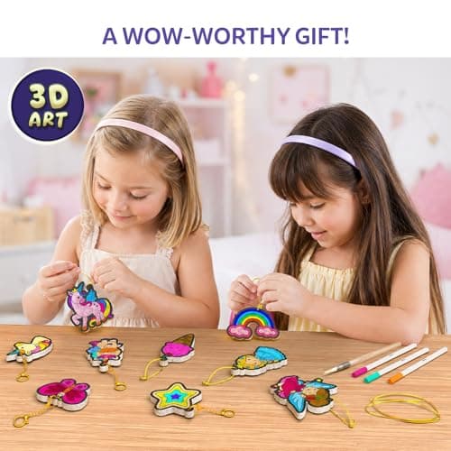Skillmatics Aqua Puffs - 3D Art Kit, Princesses & Unicorns, Mess-Free Paint by Number Craft for Kids, DIY Color Activity, Screen-Free Fun, Best Gift for Girls & Boys Age 4, 5, 6, 7, 8, 9, 10 — view 8