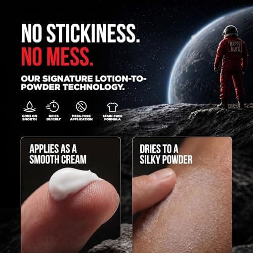 Happy Nuts Comfort Cream Deodorant For Men: Anti-Chafing Sweat Defense, Odor Control, Aluminum-Free Mens Deodorant & Hygiene Products for Men's Private Parts — view 3