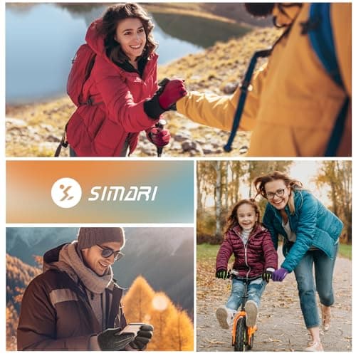 SIMARI Winter Gloves Women Men Ski Snow Gloves Liner Thermal Warm Touch Screen, Suit for Running, Cycling, Biking, Hiking, Driving, Walking, Typing, Freezer Work, Sports, Soccer, Shooting, Gaming 102 — view 5