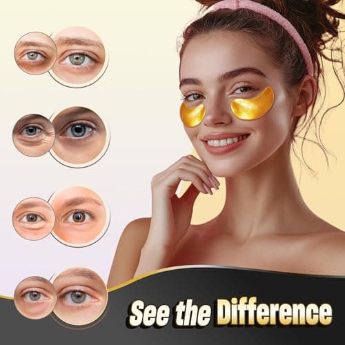 NAZANO 24K Gold Under Eye Patches - 60 Pack Eye Masks — view 2