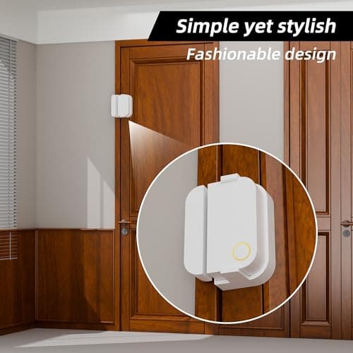 Alarm Contact Sensor Riser for Ring 2nd Gen 10mm Height Extension Kit for Uneven Doors & Windows | Crown Molding & Trim Installation No-Tools Mounting Snap-On Design (Sensor & Magnet Not Included) (2) — view 4