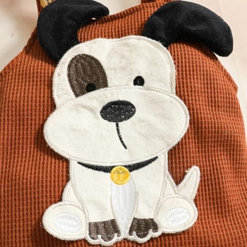 LUJENGEFA Baby Boy Outfit Clothes Set Stripe Overall Tops + Adjustable Suspender Pants +Hat Brown 0-3 months — view 5