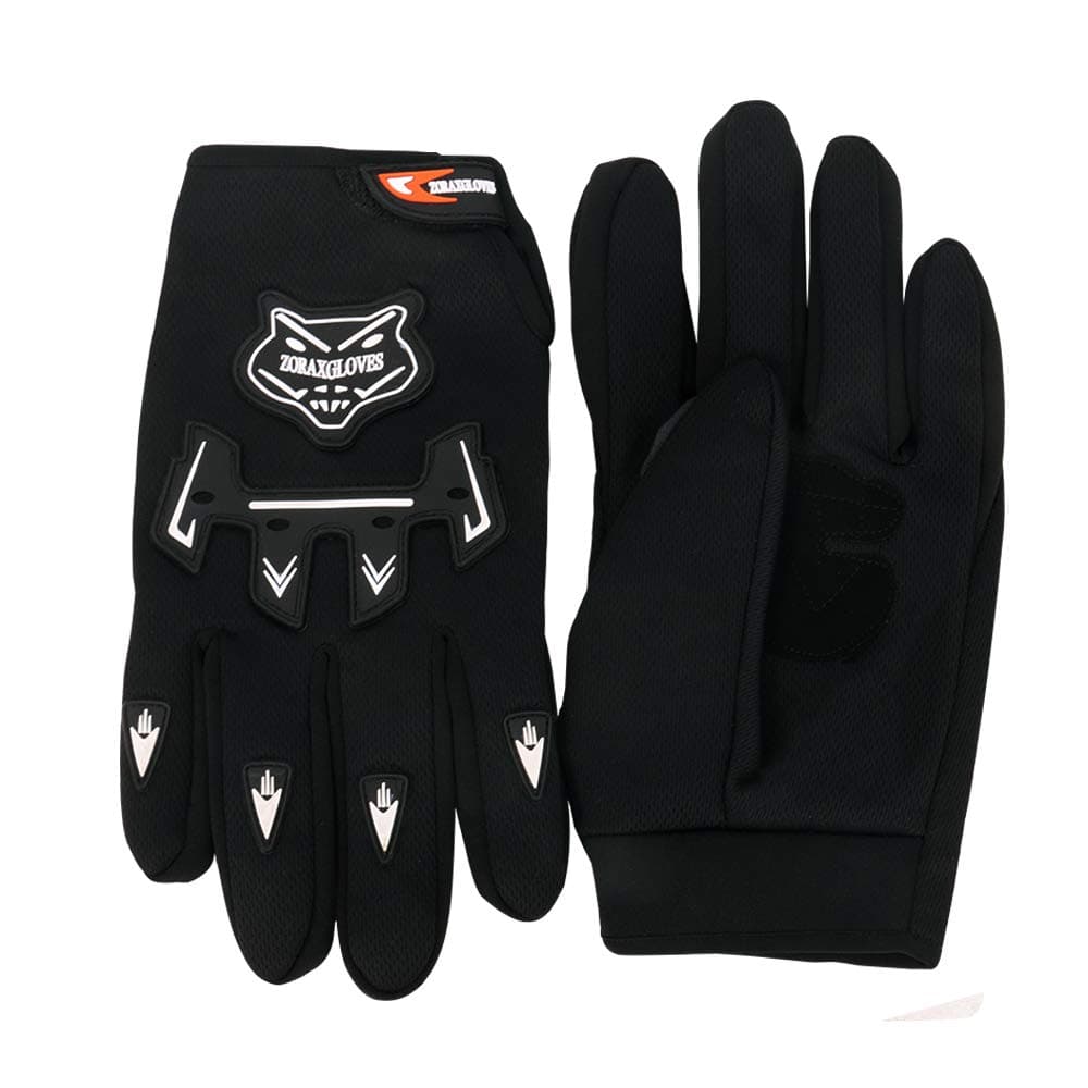Zorax Black (M - 6cm) Child Kids MX Motocross Gloves Children Dirty Bike Quad Motorcycle Motorbike Gloves — view 3