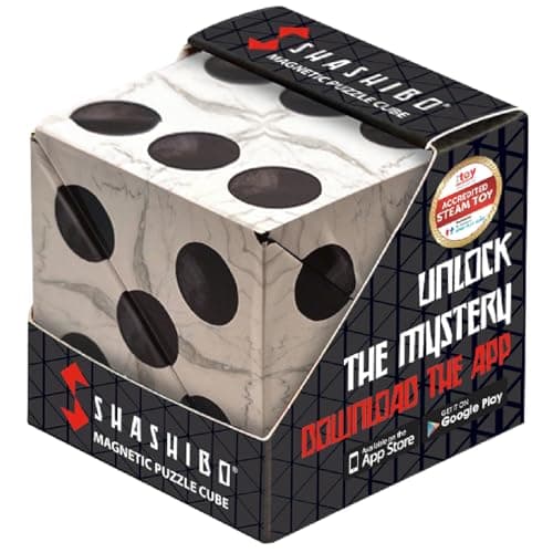 SHASHIBO Dice Paradise - Shape Shifting Box - Award-Winning, Patented Magnetic Puzzle Cube w/ 36 Rare Earth Magnets - Fidget Cube Transforms Into Over 100 Shapes (Renaissance)