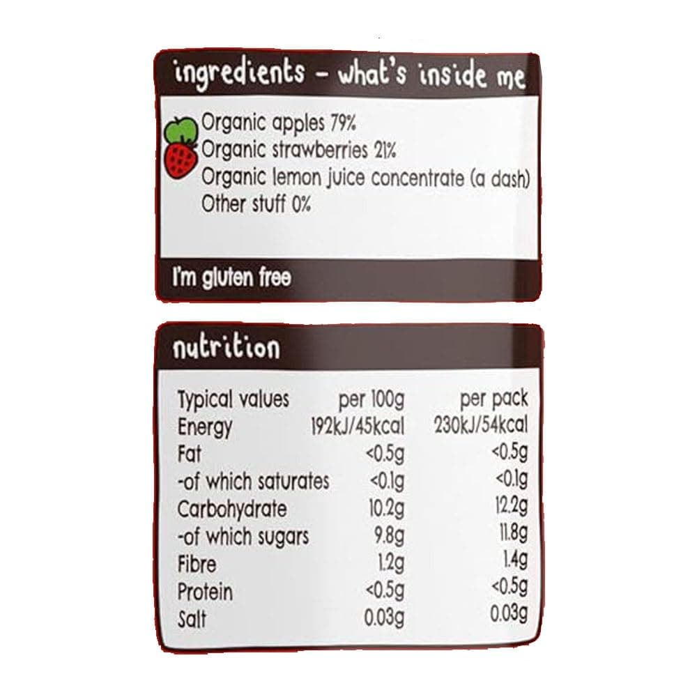 Ella's Kitchen, Stage 1 from 4 Months Organic Apple and Strawberry, 120 g , (Pack of 7) — view 4
