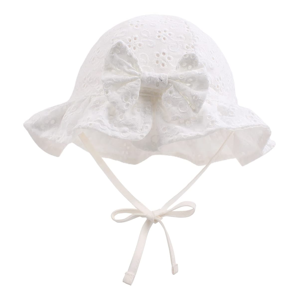 XIAOHAWANG Baby Girl Sun Hat Embroidered Flowers Toddler Bucket Hats Summer Cap for Infant Girls — view 2