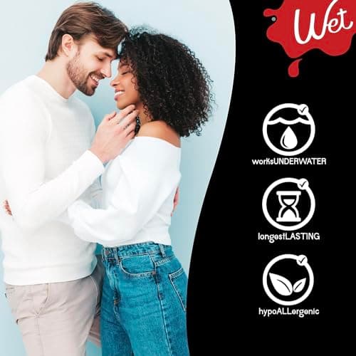 Wet Platinum Silicone-Based 3 Ounce Premium Personal Luxury Collection Lubricant for Men, Women & Couples, Condom Safe, Hypoallergenic, Glycerin & Paraben Free — view 2