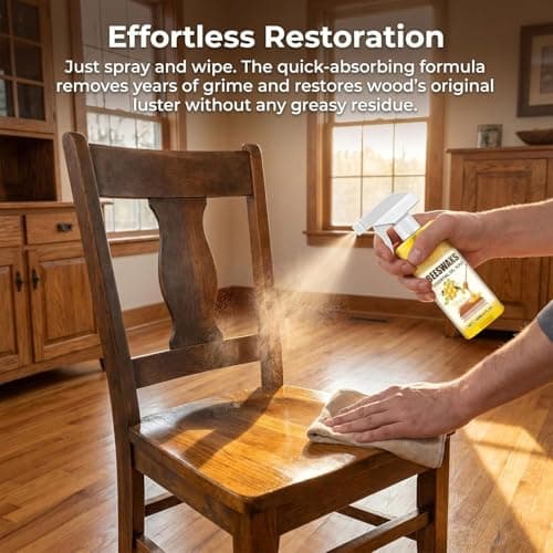 Beeswax Wood Polish Spray, 2026 Upgraded Natural Beeswax Essential Oil for Wood, Furniture and Wooden Cabinet, Natural Micro-Molecular Spray (1PCS) — view 5