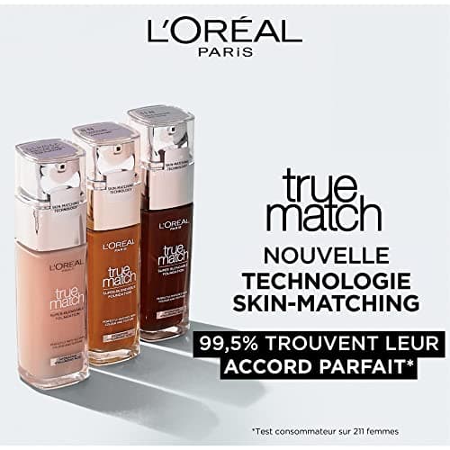 L'Oreal Paris True Match Super-Blendable Liquid Foundation, Skincare Infused with Moisturizing Cream & Hyaluronic Acid, 30 ml, Shade: 2N Vanilla — view 8