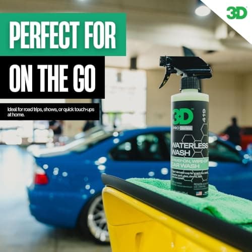 3D Waterless Car Wash - Easy Spray Waterless Detailing Spray - No Soap or Water Needed - Great on Cars, RVs, Motorcycles & Boats 1 Gallon — view 2