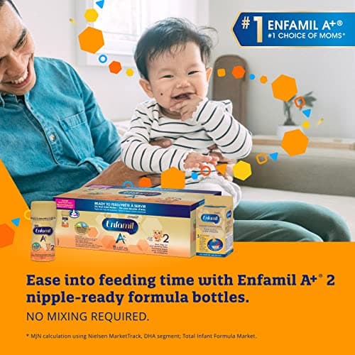 Enfamil A+2, Baby Formula, Value Pack, Powder Refill, with Brain Building DHA, 6-18 months, 992g — view 5