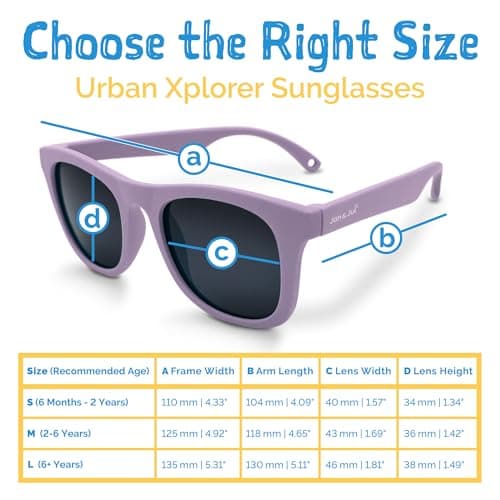JAN & JUL Girls' Polarized Sunglasses with Strap, Flexible and Durable for Babis (Dusty Purple, S: 6 Months - 2 Years) — view 4