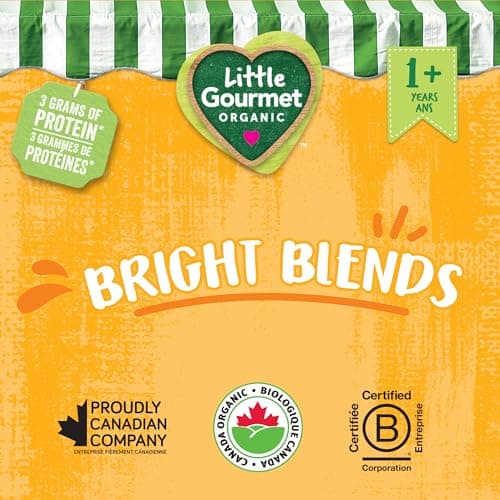Little Gourmet Organic Toddler Snack Bright Blends Mango Coconut Spinach, 113ml (12 Pack) — view 5