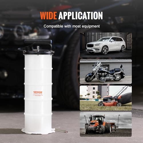 VEVOR Fluid Extractor, 1.74 Gallons (6.5 Liters), Manual Hand-Operated Oil Changer Vacuum Fluid Extractor with Dipstick and Hose, Oil Extractor Change Pump for Automotive Fluids Vacuum Evacuation — view 5