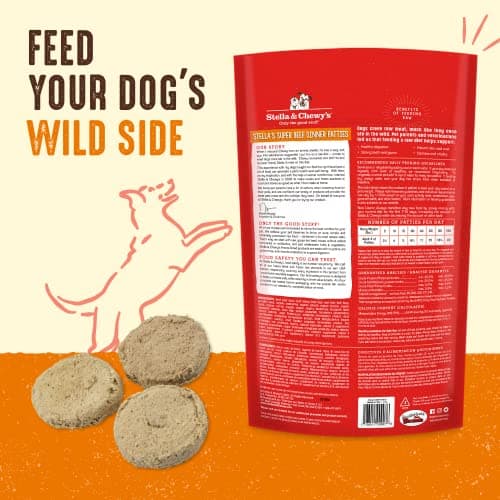 Stella & Chewy’s Freeze Dried Raw Dinner Patties – Grain Free Dog Food, Protein Rich Stella’s Super Beef Recipe – 708g Bag — view 2