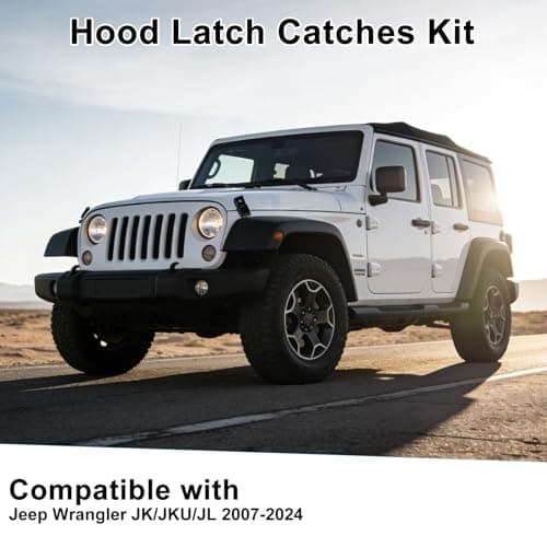 MuRealy 2Pcs Hood Latches for Wrangler JK JKU JT — view 4
