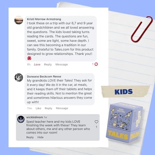 TALES 150 Conversation Cards, Kids Edition, Fun Family Games for Kids, Perfect for Dinners, Road Trips, Classrooms & Game Nights, Gifts & Gatherings, Conversation Starters to Spark Creativity — view 5