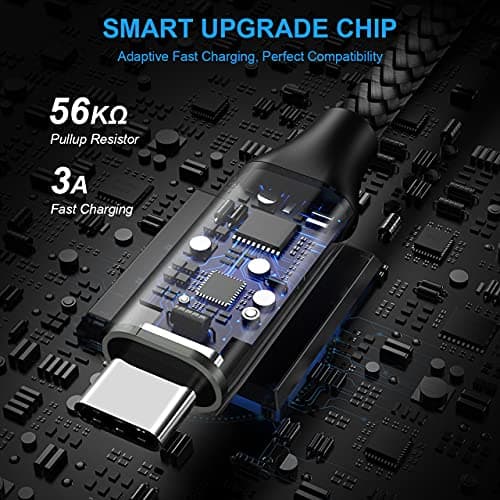 etguuds Long USB C Cable 10ft, 1-Pack, Braided USB A to USB C Charger Cable, Type C Charger Cord Fast Charging for iPhone 16 15 Series, Samsung Galaxy S25 S24 S23, Pixel, Switch and More