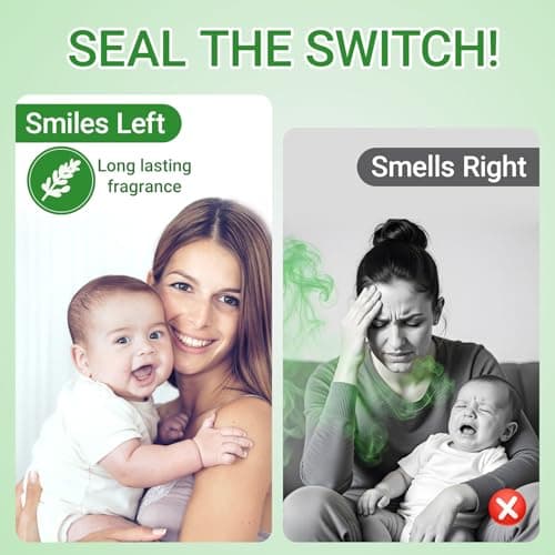 90 Refill Bags Compatible with Diaper Genie Easy Roll, Signature & Platinum Pail, Multi-Layer Odor Lock, Extra Thick Disposable Diaper Pail Refills — view 2