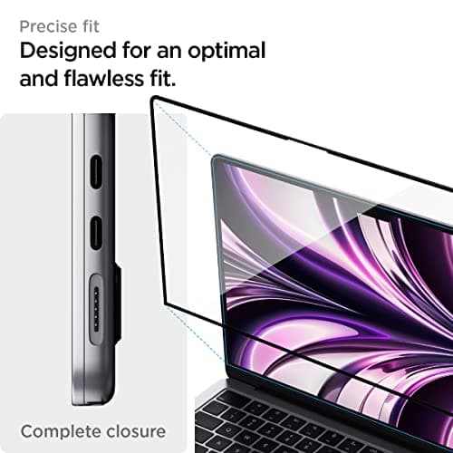 Spigen Tempered Glass Screen Protector [Glas.tR Slim] Designed for Macbook Air 13 inch M5 (2026) / M4 / M3 / M2 — view 5