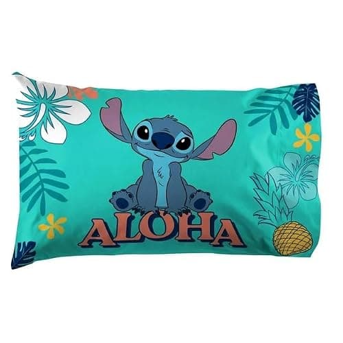 Lilo & Stitch Pillowcase 2 Piece Set Island Design Microfiber Standard Size Pillow Covers for Kids Bedroom & Nursery — view 4