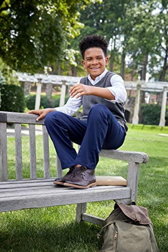 French Toast Boys Pull-on Relaxed Fit School Uniform Pant (Standard & Husky), Khaki, 10 — view 3