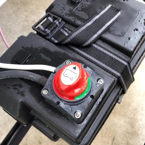 Ampper Battery Disconnect Switch, 12-48 V Battery Power Cut Master Switch Disconnect Isolator for Car, Vehicle, RV and Boat (On/Off) — view 2