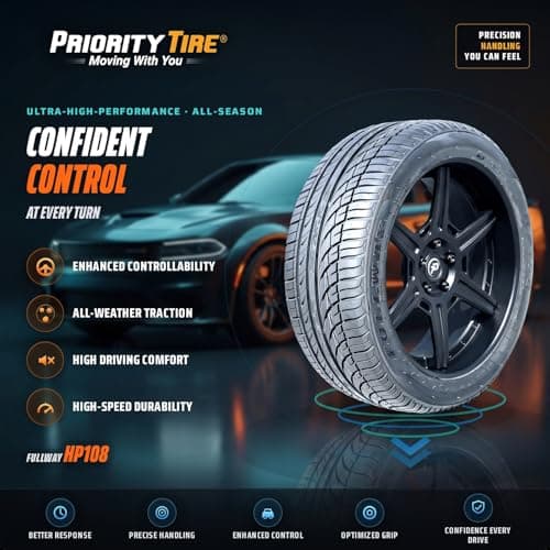 Fullway HP108 All-Season Passenger Car Performance Radial Tire-205/55R16 205/55/16 205/55-16 91V Load Range SL 4-Ply BSW Black Side Wall UTQG 380AA