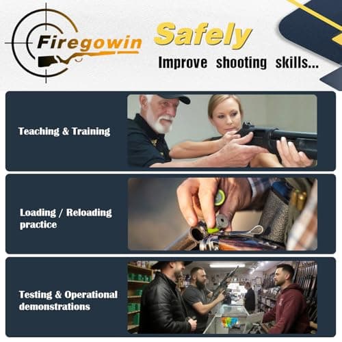 FIREGOWIN Pro 12GA Dummy Rounds – Training Snap Caps, Reusable Dry Fire Training Round with Rubber Primers -Green Type 5 Pack — view 3
