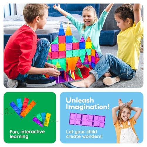 PicassoTiles Kids Toy Magnetic Building Blocks Magnet Tiles Supersized 12pc Large Stabilizer Base Jumbo XL Plate Foundation Education Construction Kit Engineering STEM Children Learning Stacking Set — view 4