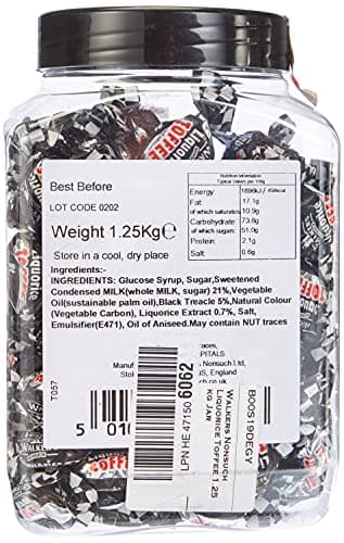 Walkers' Nonsuch Liquorice Toffees | with Condensed Milk & Black Treacle | Imported from the UK | Traditional British Candy | Old Fashioned Licorice Toffee | 44.09 Oz (1.25kg) — view 3