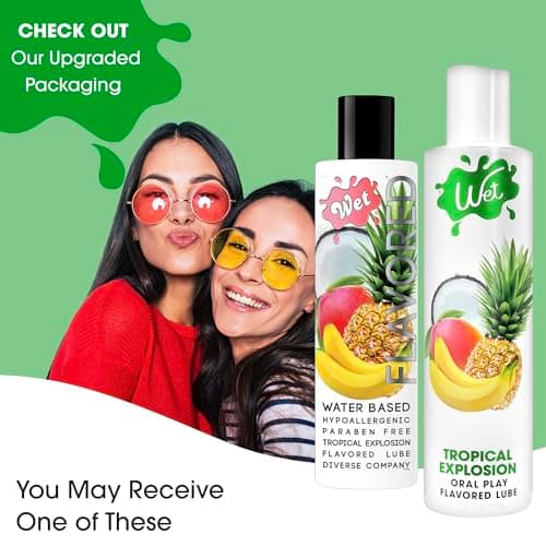 Wet Water Based Tropical Explosion Flavoured Lubricant, 9 Fl Oz - Premium Personal Lubricant, Paraben Free, Gluten Free, Stain Free, Sugar Free — view 5