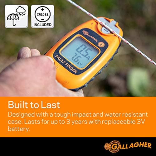 Gallagher Smartfix Fence Volt & Current Meter | Fault Finder for Electric Fencing | Digital Display with Directional Arrows | Measures Voltage, Amperage & Short Location | Saves Time on Repairs — view 4