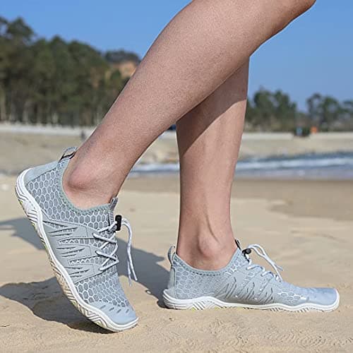 MAYZERO Water Shoes Men Women Quick Drying Swim Surf Beach Pool Shoes Wide Toe Hiking Barefoot Aqua Shoes — view 2