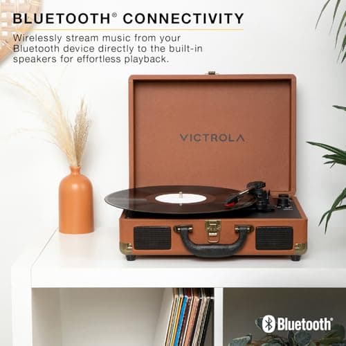 Victrola Journey II - Bluetooth Suitcase Record Player - Brown — view 4