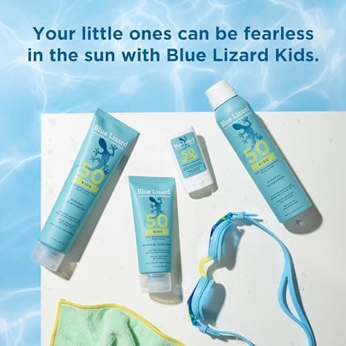 Blue Lizard Kids Mineral Sunscreen Spray SPF 50+, Brand, Broad-Spectrum UVA/UVB Protection, Water-Resistant, Zinc Oxide Formula, 5 fl oz — view 8