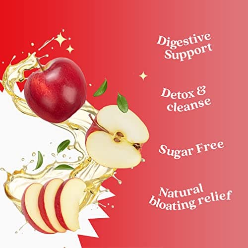 Apple Cider Vinegar Sugar Free Gummies with the Mother – For a Healthy Diet - Gluten Free, No Glucose Syrup, ACV Gummies Alternative to Capsules & Drink (60 Ct) - 1 pack — view 2