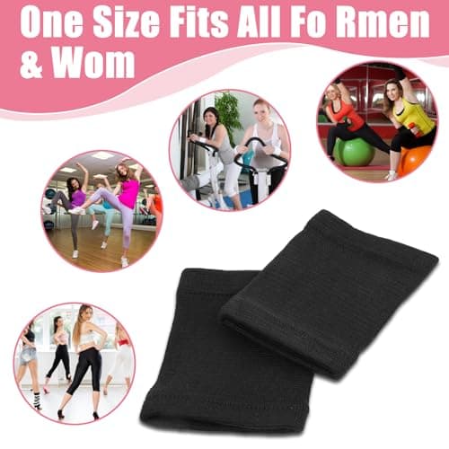 Wanmu 2 Pairs Dance Socks Over Shoes, Unisex Anti-Slip Dance Shoe Covers Over Sneaker, Ballet Equipment Accessories for Women Ballet Dancers Turns & Spins on Smooth Floors — view 3