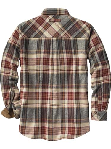 Legendary Whitetails Men's Plaid Flannel Shirt with Corduroy Cuffs, Large — view 3