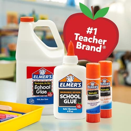 Elmer's All Purpose School Glue Sticks, Acid-Free and Washable, Clear, 7 Grams, 30 Count - Craft Projects, Poster, Classroom Supplies, #1 Teacher Brand — view 6