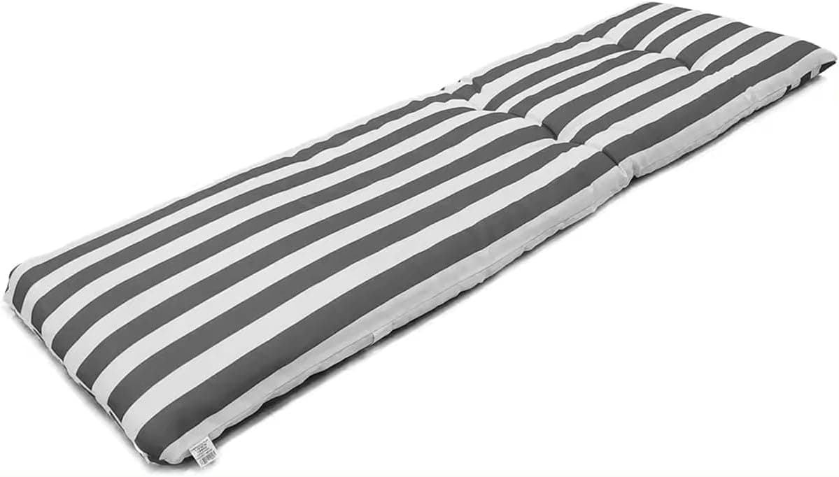 Cojín Tumbona. Colchóneta para Tumbona Medidas 180x55X8cm. Gris