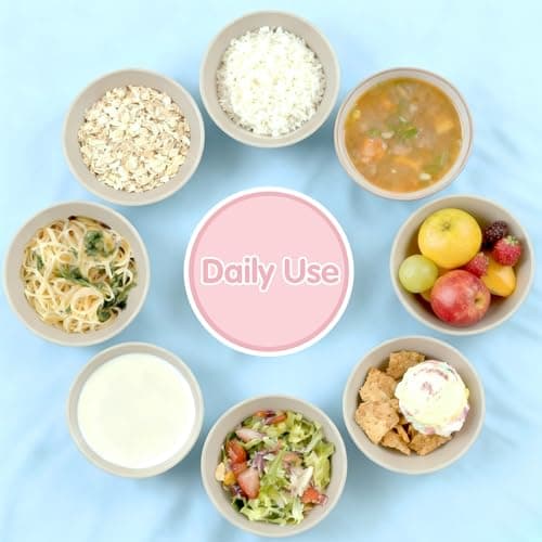Quatish 10 PCS Unbreakable Cereal Bowls,Dishwasher & Microwave Safe Wheat Straw Bowls, Easy-to-Clean Lightweight Desserts & Soup Bowl, Portable for Picnics ，Snack Plastic Bowls Set，Multi-Color — view 5