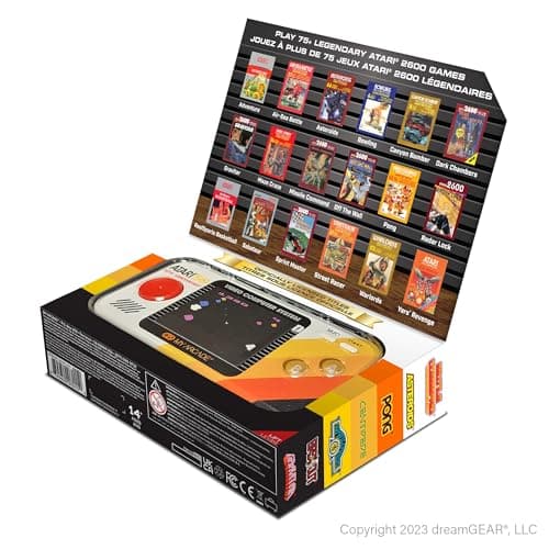 My Arcade Atari Pocket Player Pro: Portable Video Game Console with 100 Games, 2.75" Color Display, Ergonomic Design — view 6